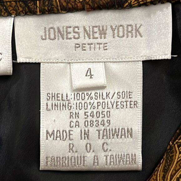 Jones New York Petites 100% Silk Skirt - Size 4P - Picture 6 of 10